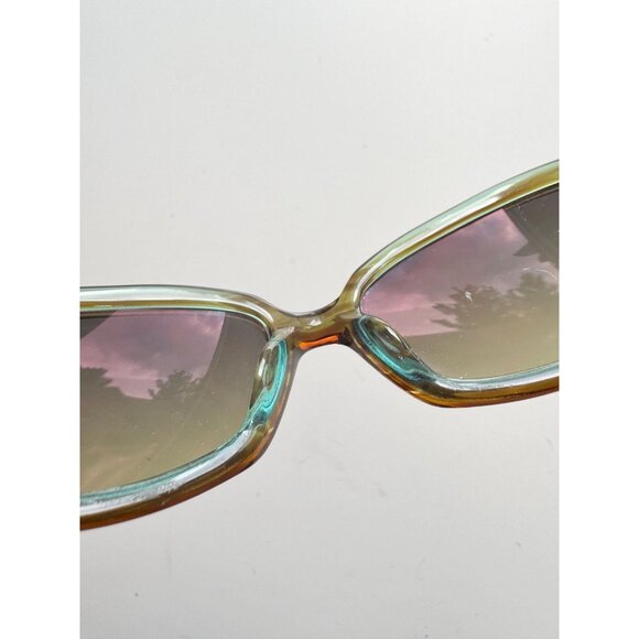 SAMA Mini OLV Olive Brown Green Japanese Acetate Oval Sunglasses - Picture 10 of 16